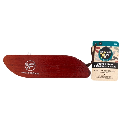 Shoes'Xpert Classic Spazzola Legno e Crine per Lucidare